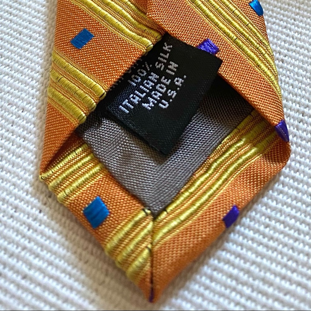 Men’s Perry Ellis Portfolio Neck Tie 100% Silk NWT - Picture 7 of 8